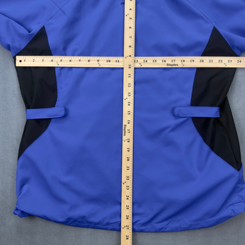 ProQuip Windproof Men Large Blue Golf Jacket Short Sleeve Full Zip - Picture 7 of 10